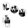 Picchetto Giardino Commemorativo Cane Boston Terrier Personalizzato Marcatore Tomba in Metallo Ricordo Regalo di Condoglianze