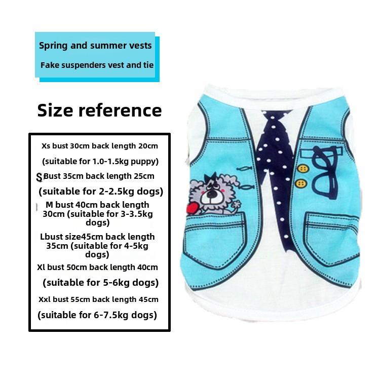 

Весна/лето Тедди Bigbear Померанский шпиц щенок Одежда для питомцев Жилет для питомцев Подтяжки Поддельные комбинезоны XXL