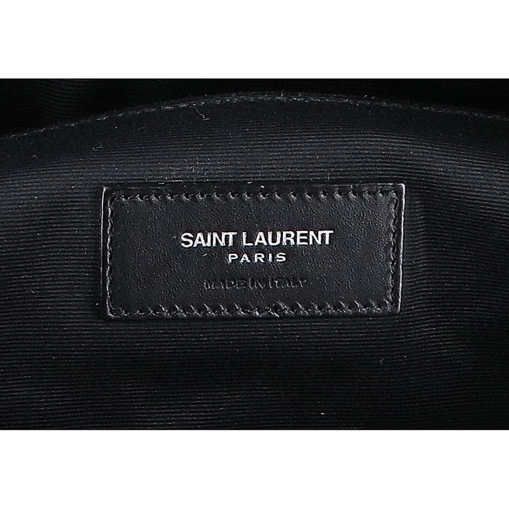 SAINT LAURENT PARIS [Excellent Condition] 557831 Canvas/Leather Belt Bag Waist bag blackUsed