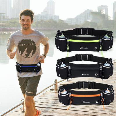 Riñonera Deportiva para Maratón Trail Running para Hombre Mujer para Teléfono Botella de Agua Riñonera Deportiva Fitness Doble Bolsillo Cinturón de Running Bolsa de Cintura