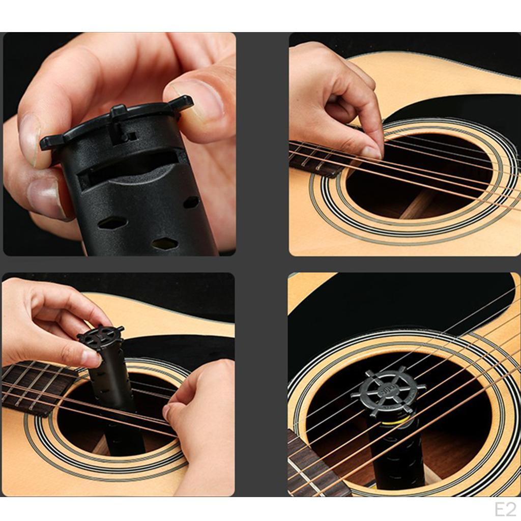 Akustikgitarre Luftbefeuchter Schallloch Instrumentenreinigung Zubehör 11,3x4x4cm