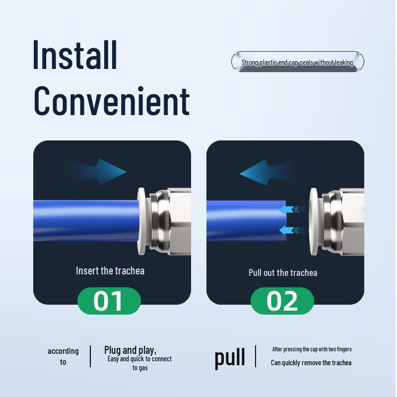 CHNT Pneumatic Air Pipe Quick Connector CN plug (adapter included)