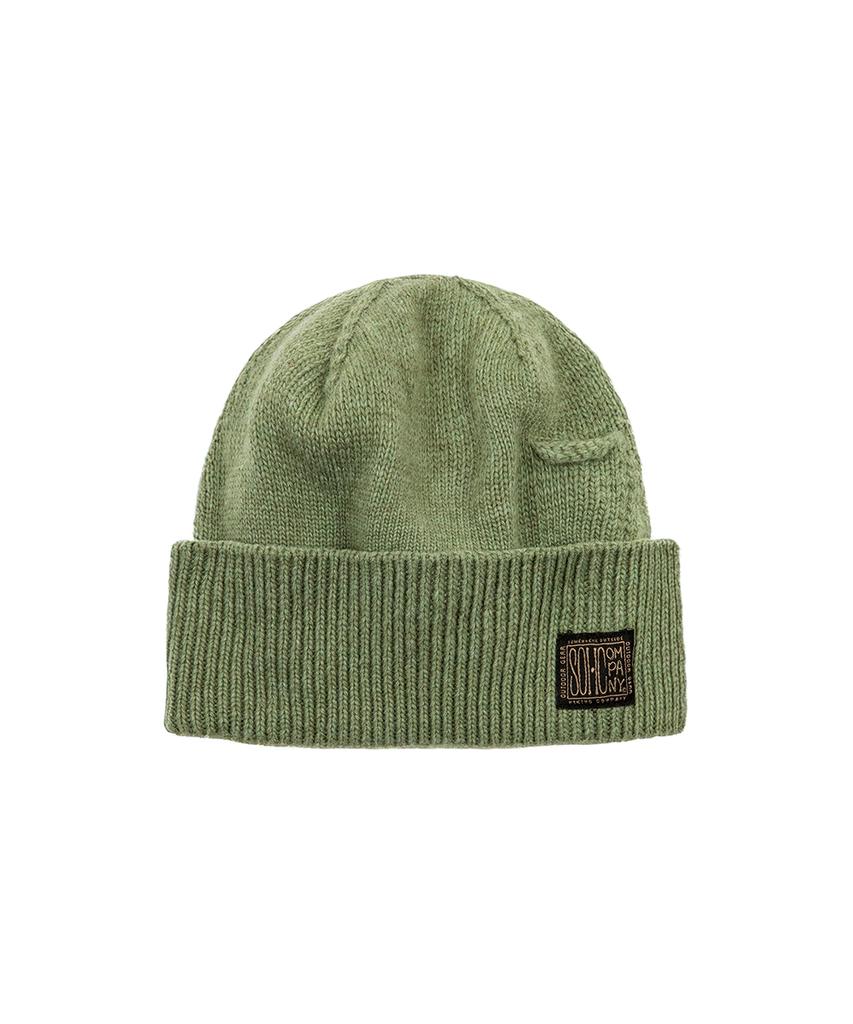 Sseomweeoaussaideuhaikingkeompeoni Lighter Pocket Knit Beanie_Olive