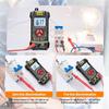 Mini multímetro Digital M167, multímetro automático, valores eficaces verdaderos, medidor Transistor con retención de datos NCV, linterna NCV de 4000 recuentos