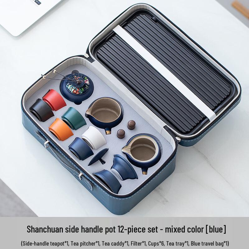 Portable Ceramic Kung Fu Travel Tea Set