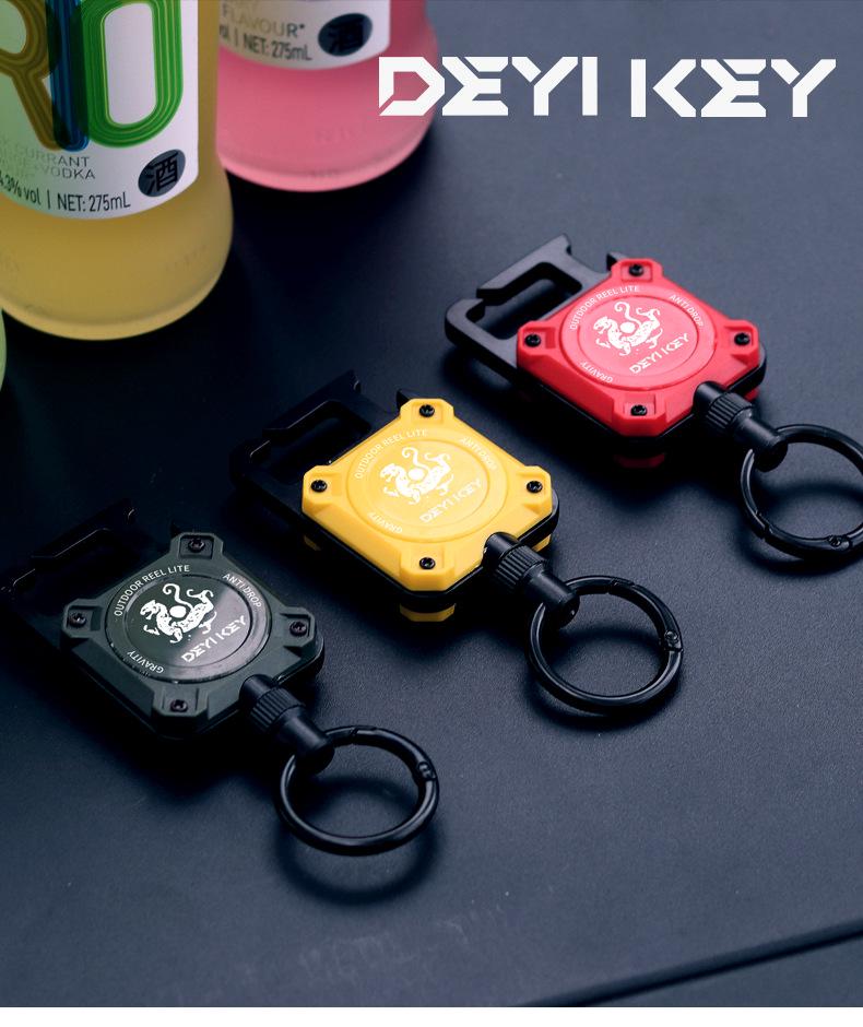 Magnetic Retractable Key Holder for Sea & Rock Fishing Lure Accessories – Easy Pull Buckle, Hot Seller