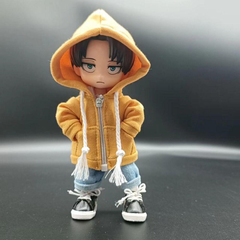 Handmade Obitsu11 Hoodie Casual Wear Doll Clothes Girls Toy Ob11 Baby Coat  1/12 Bjd