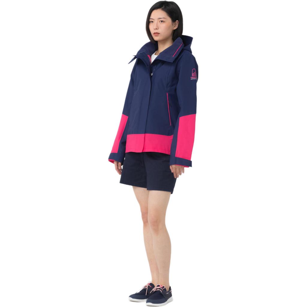 DECATHLON SAILING 300 Color-blocking Outdoor Leisure Sports Zipper Hooded Jacket Jacket Women's Navy Blue