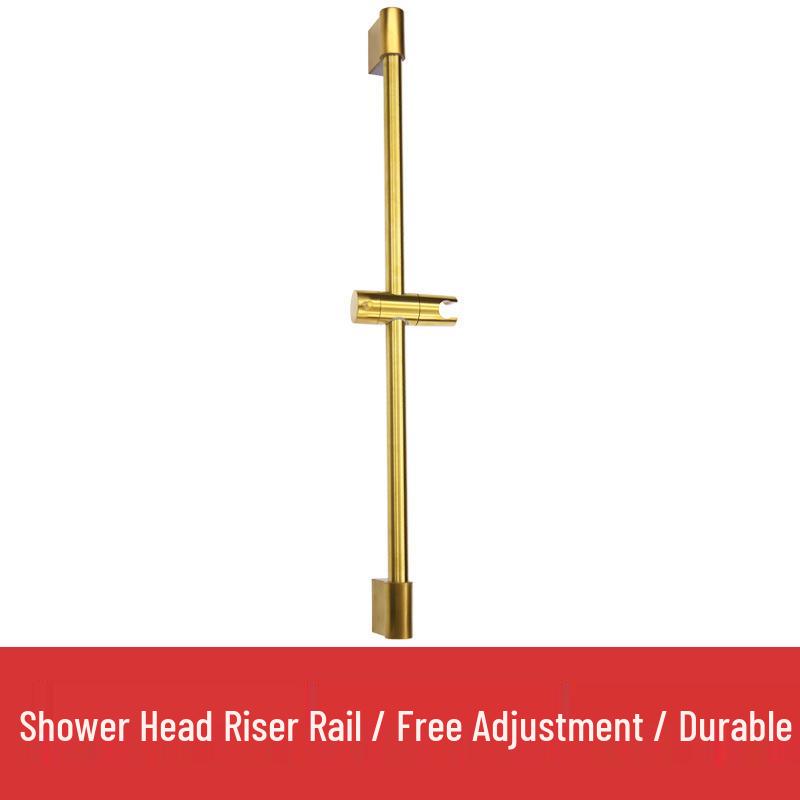 

Adjustable 201 Stainless Steel Shower Rod & Head Holder No additional size information