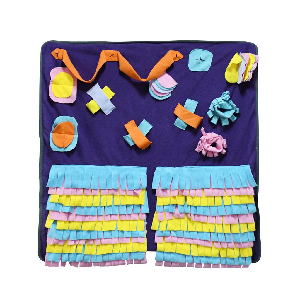 Interactive Snuffle Dog Toy Soft Mat Puzzle Feeding Toy for Dog Training and Boredom Relief Nosework 1