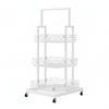 Mobile Snack Display Stand Large Capacity Multi-Layer Floor Standing Shelf Heavy