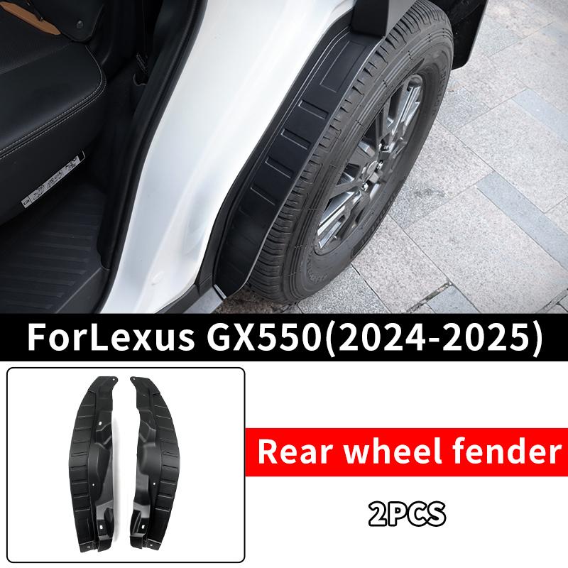

For 2024-2025 Lexus GX550 rear wheel fender lining 550h Exterior Upgraded Modification Protective plate Accessories Tuning Wheel Fender