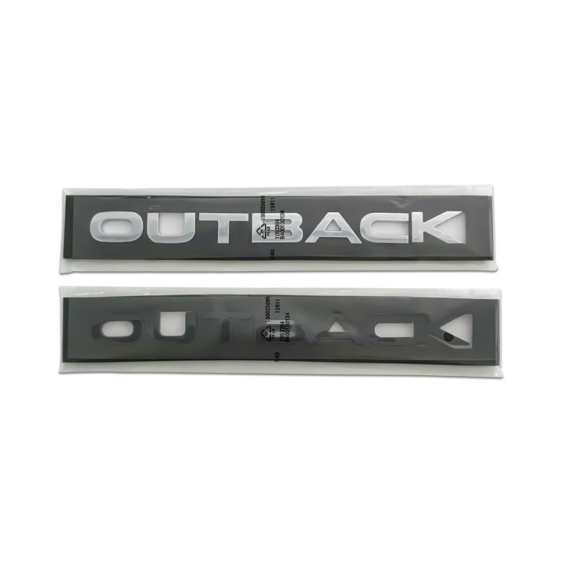 NRF1  21.5X1.8CM 3D ABS Car Styling Front Hood Badge Body Letters Emblem Stickers for Subaru Outback Logo Forester Legacy Accessories