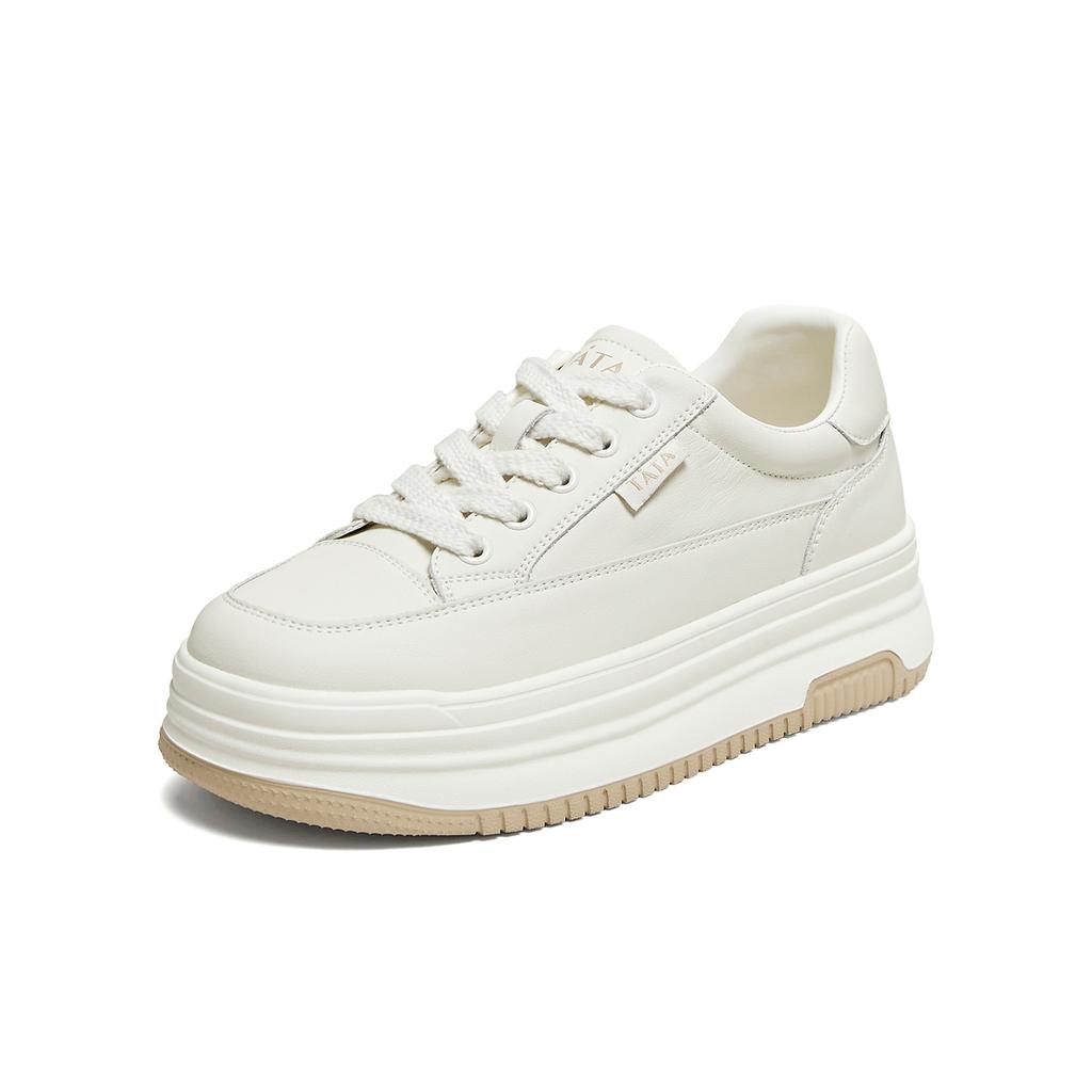 TATA/She 2025 Spring Fashion Casual Versatile Thick Bottom Round Head Casual Shoes Women's New Style