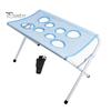 Adjustable Pet Grooming Stand Table with Foldable Stand, Strap, Cat Hammock, 8-Hole Small Dog Tool Washing Station for Bathing, Nail Trimming of Dogs