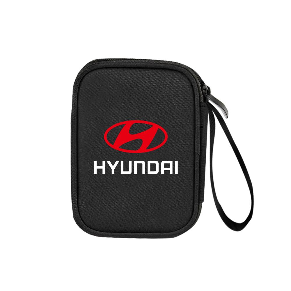 Portable Car Travel Key Driver's License Storage Bag Waterproof Organizer For HYUNDAI GDI i20 i30 Tucson i10 ix35 i40 Creta HB20 E8