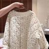 Winter Colored Polka Dots Super Soft Gourd Pattern Single-breasted Loose Cotton Clothing for Women's Cotton Coat Jacket