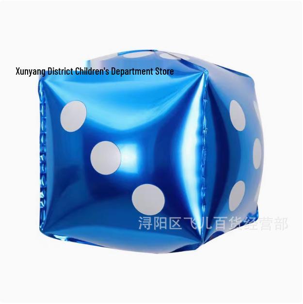 Würfel Kartenspiel Anzug Aluminiumfolienballons - Partydekorationen in Pik, Herz, Kreuz, Karo Formen