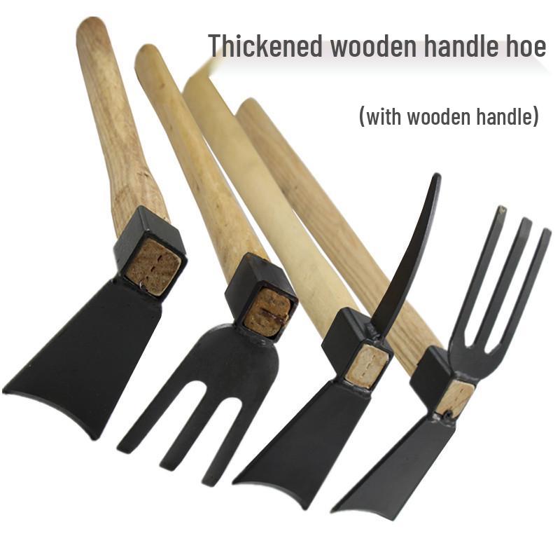 Compact Manganese Steel Hoe Set for Planting, Weeding, and Soil Loosening
