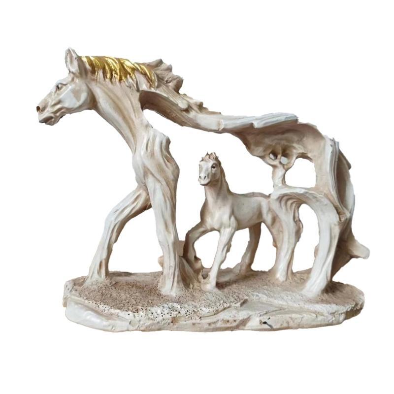 

Настольные статуэтки лошадей Животная скульптура Сувенир Гостиные Офис Кабинет Декоры CHINA