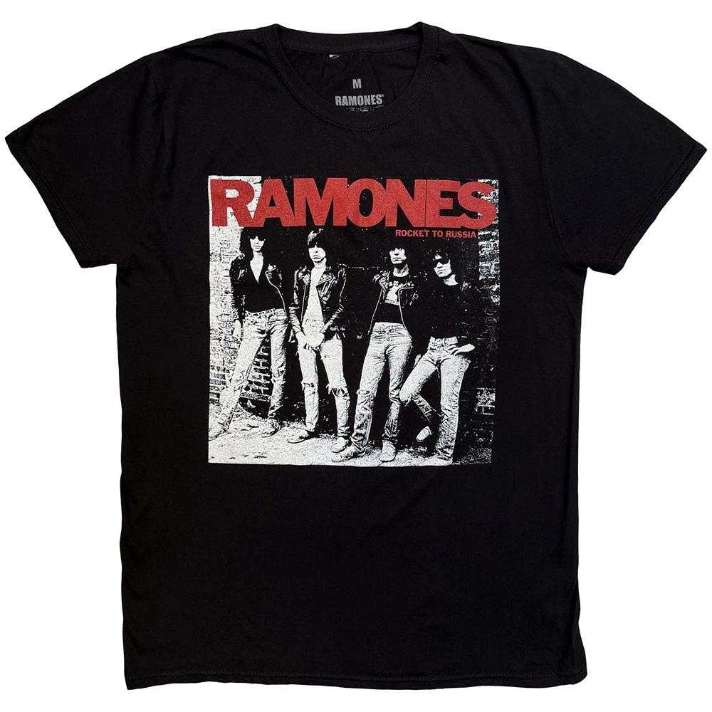 Ramones Unisex TShirt Rocket to Russia Black XL