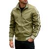 Men's Striped Casual Jacket Lightweight Fall Spring Jacket for Everyday Wear