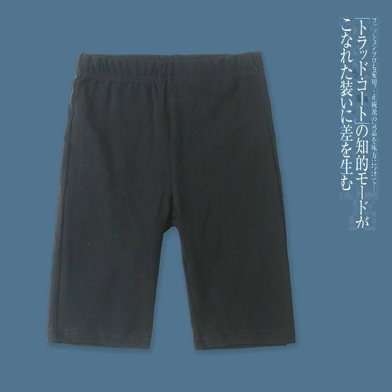 

Sports Fitness Leggings Spring and Summer New Foreign Trade Women clothes Elastic Waist Stretch Tight Three Points Yoga Shorts 28112 Black A- 7-24-3 S