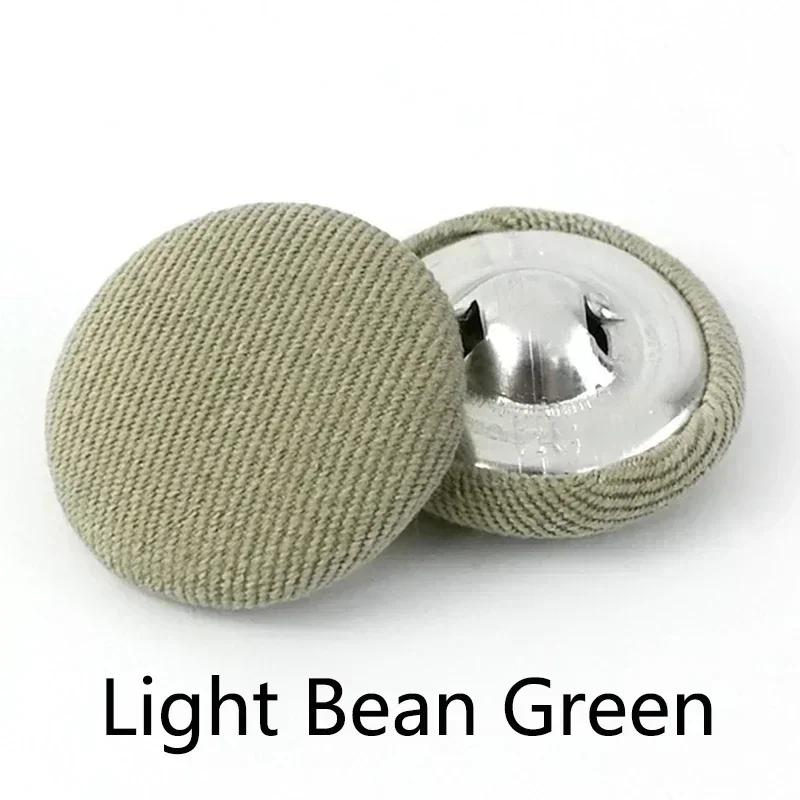 20Pcs Meetee 11-30mm Round Cloth Covered Button Decorative Shank Buttons for Suit Coat Dress Clothes Sewing Buckle Accessories