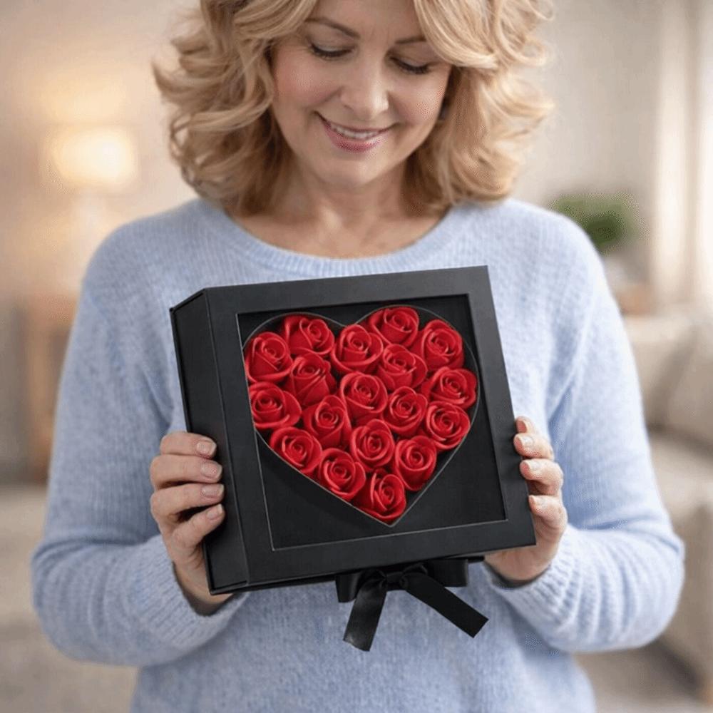 Fillable Mother's Day Gift Box Elegant Flower Display Box Floral Packaging Box Wedding Anniversary