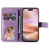 For iPhone 16 Plus Case Floral Pattern PU Leather Wallet Stand Phone Cover