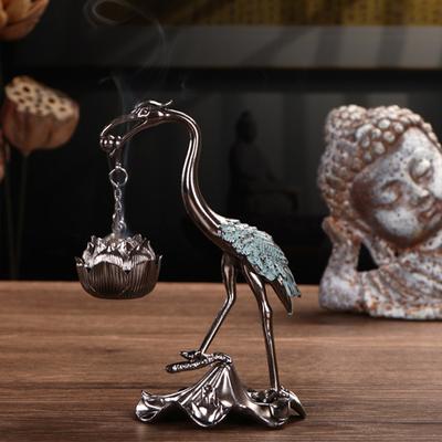 Lotus Incense Burner Exquisite Metal Design Fine Workmanship Artistic Atmosphere Furnace Decoration
