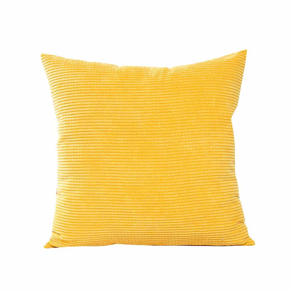 Модный полосатый вельветовый чехол для подушки Home Bed Room Подушка Чехол для подушки Cool жёлтый 719₽