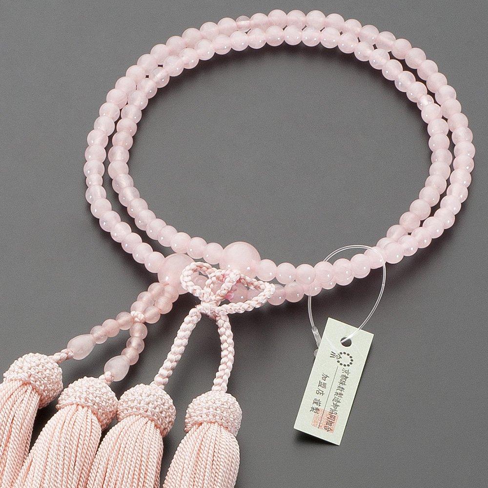 Buddhist Altar Shop Takita Shoten Prayer Beads Jodo Shinshu Authentic Prayer Beads Red Crystal 8 Inch Pure Silk Headed Tassel Prayer Main Prayer