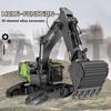 Non-Toxic Huina 1593 1:14 Rc Alloy Excavator 22Ch Big Rc Trucks Simulation Excavator Remote Control Track Engineering Vehicle Toy For Children