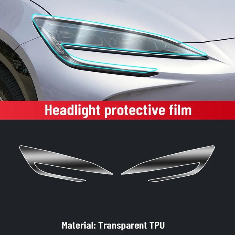 For BYD SEALION 07 EV 2024 2025 TPU Car Navigation Screen Film Gearbox Protective Sticker Anti-scratch Interior Accessories