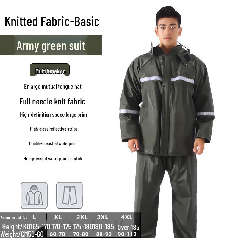 Yaowang Heavy-Duty Reflective Rain Suit L