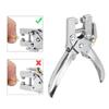 Hollow Design Grommet Pliers Portable Handheld Metal Buttonholes Tool Rivet Setting Tool  Craft Kit