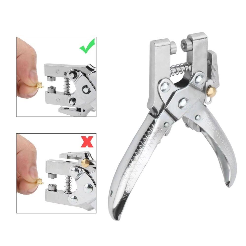 Hollow Design Grommet Pliers Portable Handheld Metal Buttonholes Tool Rivet Setting Tool  Craft Kit
