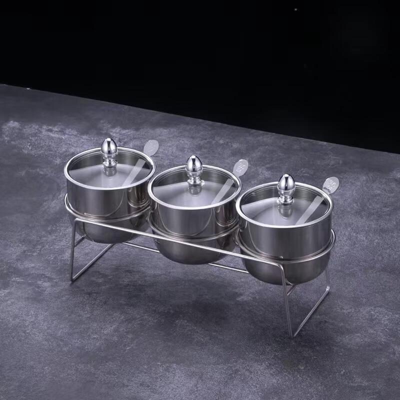 Cui Shan Hai 304 Stainless Steel Spice Jar Set