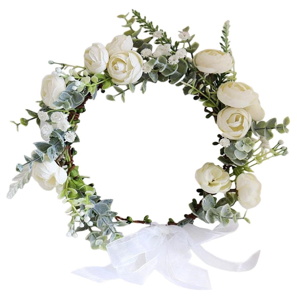 Forest Flower Crown Festival Wedding Floral Headpiece Trendy Flower Headbands  for Women Girls