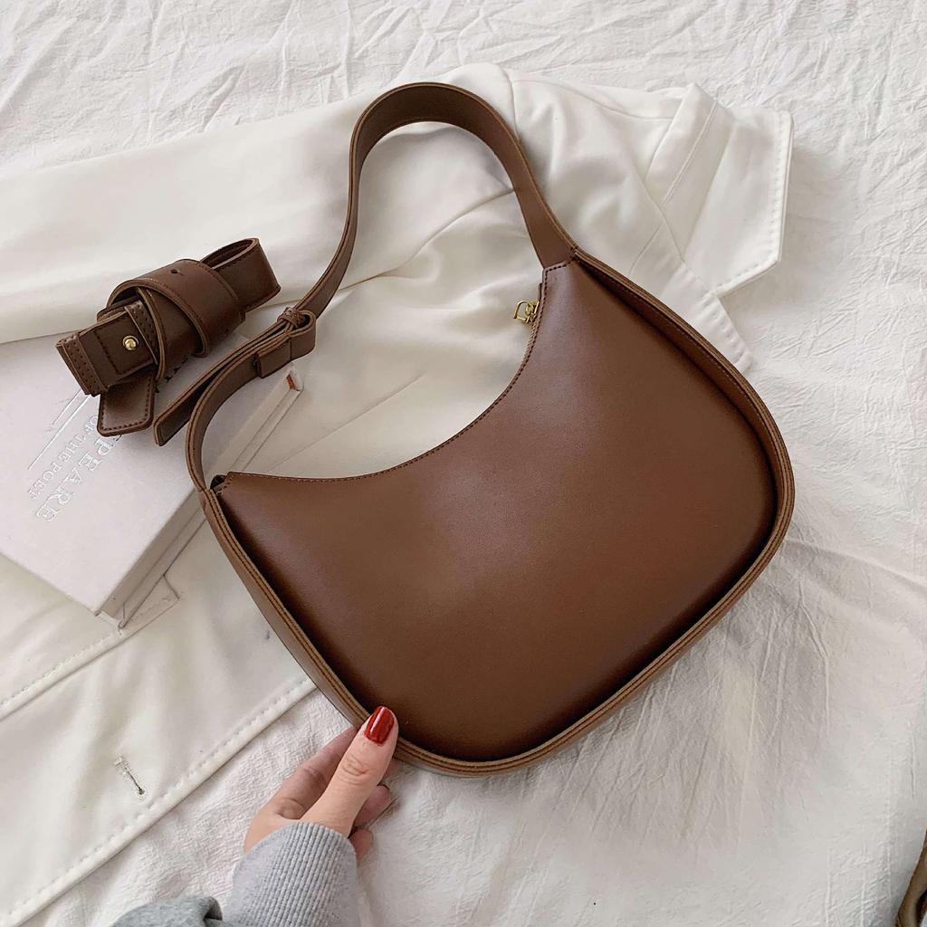 Retro saddle bag women's 2024 new trendy fashion Korean version armpit bag niche versatile ins messenger bag