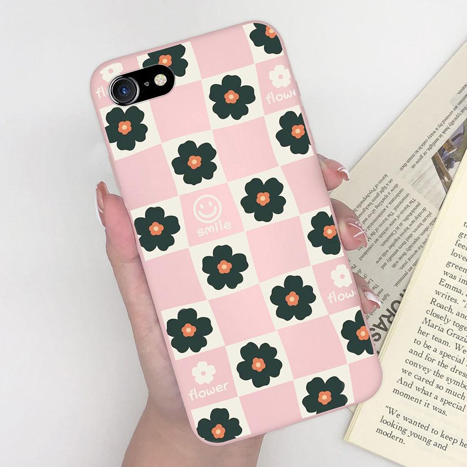 For Apple iPhone 7 8 Plus Back Cover Fashion Pattern Soft Silicone Anti Slip Phone Case For iPhone 7plus 8plus Funda Capa Shell
