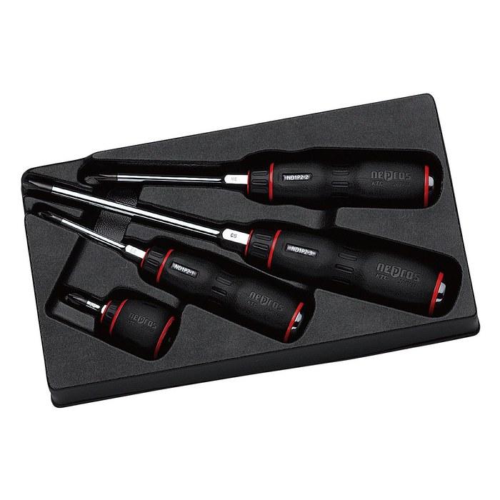 [KTC] Nepros Phillips & Flathead Screwdriver Set (4-Piece) NTD1P04
