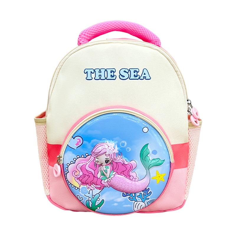 Kindergarten Primary School Students Schoolbag Cute Cartoon Cute Dinosaur Boys And Girls Backpack Eggshell Children S Bag розовый