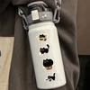500pcs Ten Different Patterns Black Cat Stickers Small Pattern Decoration Luggage Skateboard Water Cup Stickers Craft Supplies