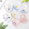 Baberos de silicona suave para bebés, artículos para niños y niñas, baberos impermeables para alimentación de bebés recién nacidos, delantales de dibujos animados, baberos para niños pequeños, paños para eructar, pañuelos