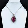 Ruby 999 Copper Wire Wrapped Pendant, Handmade Gemstone Pendant Jewelry, Gifts For Wife Brand New Pendant