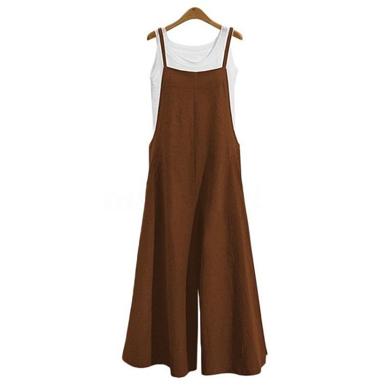 Women Summer Spring Casual Sleeveless Jumpsuit Romper Solid Color Print Fashion Trousers