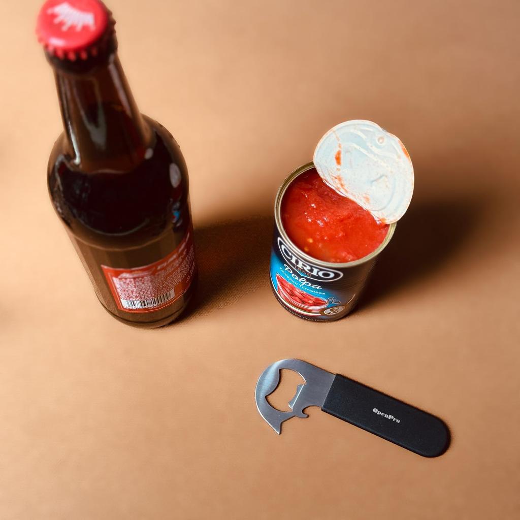 Magnetic 2-IN-1 Ring-Pull Can Opener, Beer Bottle Opener, Manual Can Opener Easy for Seniors, Pet Food, Cat Cans, Beer, Gadgets for People with