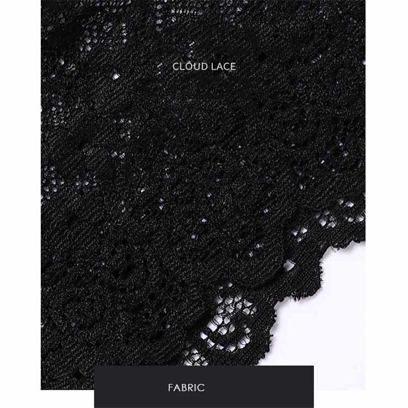 Σετ Ασύρματο Μπραλέτ & Σλιπ Μεγάλο Μέγεθος - Απαλό Χωρίς Μπανέλες Δαντελένιο Τελείωμα Άνετα Σέξι Εσώρουχα για Γυναίκες